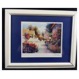 Alex Perez Framed Village View III Lithograph