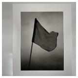 Golf Flag Michael Faye Embossed Black and White Fi