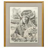 Framed Richard D Harris S&N Mountain Man Print