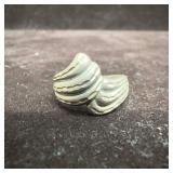 Triple Sinuous Overlapping Bands Sterling Silver R