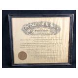 Vintage State Of Indiana Supreme Court 1933 Roll O