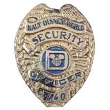 Early 1980s Disney World Female Security Badge