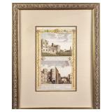 Vintage View of Castle Ashby in Northampton Engrav