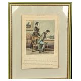 Framed After Paul Gavarni Fourberies De Femmes Eng