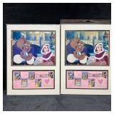 Lot of 2 USPS Art of Disney Romance Beast and Bell
