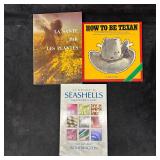 Three Collectible Books Texan Seashells and Baudou