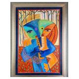 Framed Original Dania Sierra Acrylics On Canvas "L