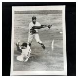 Black and White Baseball Action Analog Photo Print