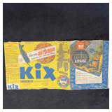 Kix Cereal Box Airbase Advertisement General Mills
