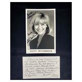 Autographed Card and Signed Note Patty McCormack