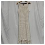 Vince Camuto Island Oasis Womens Fringe Knit Shift