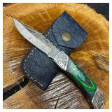 MHS Cutlery Steel Folded Blade Pocket Knife Green
