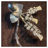 BM Co. Sterling Black Onyx Cubic Zirconia Quartz F