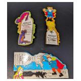 3 Absolut Vodka Peppar Advertising Art Pins / Broo