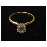 Vintage Natural VS .63 ct Diamond 14K Engagement S