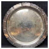 Silverplate Round Pointed Tray 3572 Early American