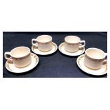 Lenox Temper Ware "Coral Blossoms" Cup & Saucer (4