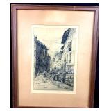 Limited Edition Artist Proof Lithograph Etching "R