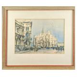 JB Framed Mario Carraro Milan Cathedral Print