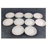 English Garden Fine China Dessert Plates