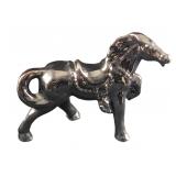 Vintage Ceramic Horse Figurine With Reflective Gla