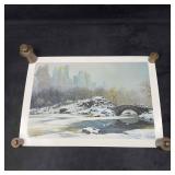 Chen Alexander Central Park Bridge Winter Seriolit