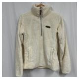 Columbia Women Cream Sherpa Fleece Pullover Jacket