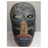Vintage Wood Indonesian Wall Art Mask