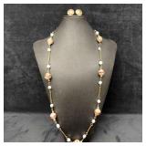 Murano Venetian Art Glass Lamp Work White Floral L