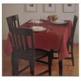 Basketweave Rust 60x84 Inch Oblong Tablecloth