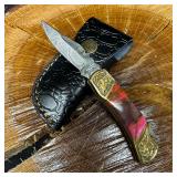 MHS Cutlery Steel Folded Blade Pocket Knife White