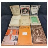 9 Vintage Sheet Music Irving Berlin Chopin And Mor