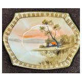 Vintage Hand Painted Porcelain Trinket Dish
