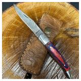 MHS Cutlery Steel Folded Blade Pocket Knife Aqua P