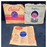 10 Inch Vintage 78 rpm Records In Original Sleeves