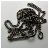 925 Sterling Silver Broken Chain Necklace Needs Re