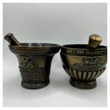 Pair of Pharmacy Bicentennial Commemorative Mortar