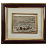 JB Arte Diffusione 925 Silver 3D Sculpture Village