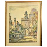 Vintage Roderbogen Bow and Markusturm Tower Print