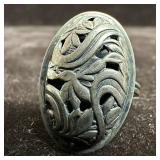 Beau Sterling Silver Floral Fine Ring Size 8 Adjus