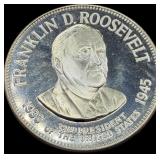 Franklin Roosevelt Sterling Silver Presidential Co