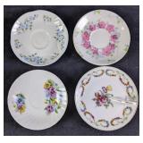 Assorted Bone China Saucers Small Plates