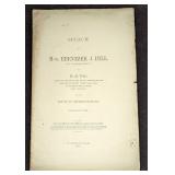 Antique 1902 Speech Of Hon. Ebenezer J Hill Bookle