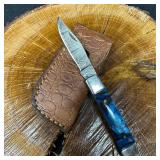 MHS Cutlery Steel Folded Blade Pocket Knife Blue B