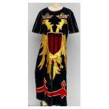 Medieval Times Used Black, Red, and Gold Tabard