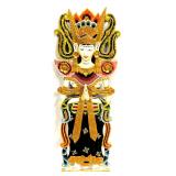 Hindu Goddess Hand Carved & Painted 3-D Art