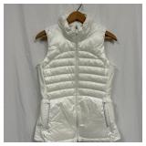 Lululemon Women White Quilted Down Puffer Vest Ful