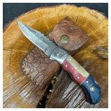 American Themed MHS Cutlery Steel Folded Blade Poc