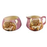 Sandland Ware Cream & Sugar "Sairey Gamp Entertain
