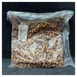 Ahdorned Leopard Print Shoulder Handbag With Strap
